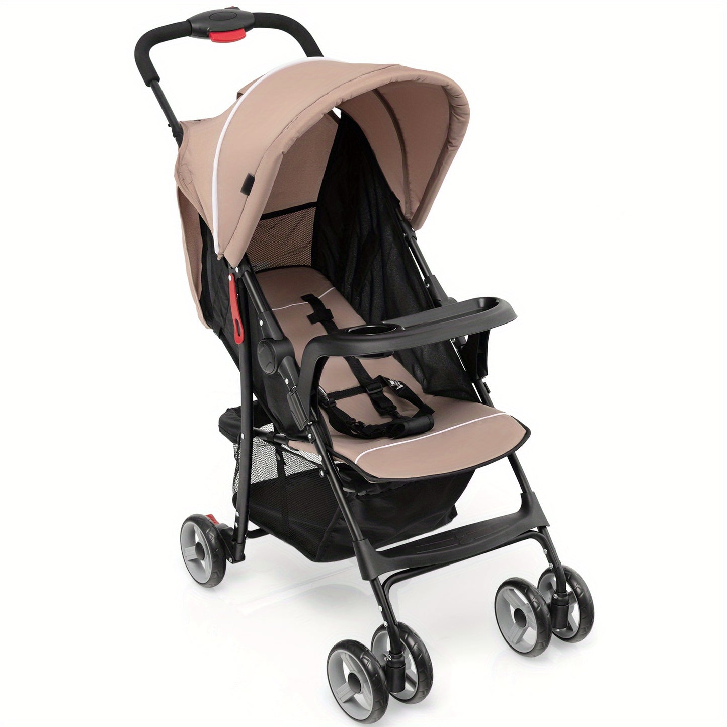 LIFEFZEAL Foldable Lightweight Baby Stroller Kids Travel Pushchair 5-Point Safety System