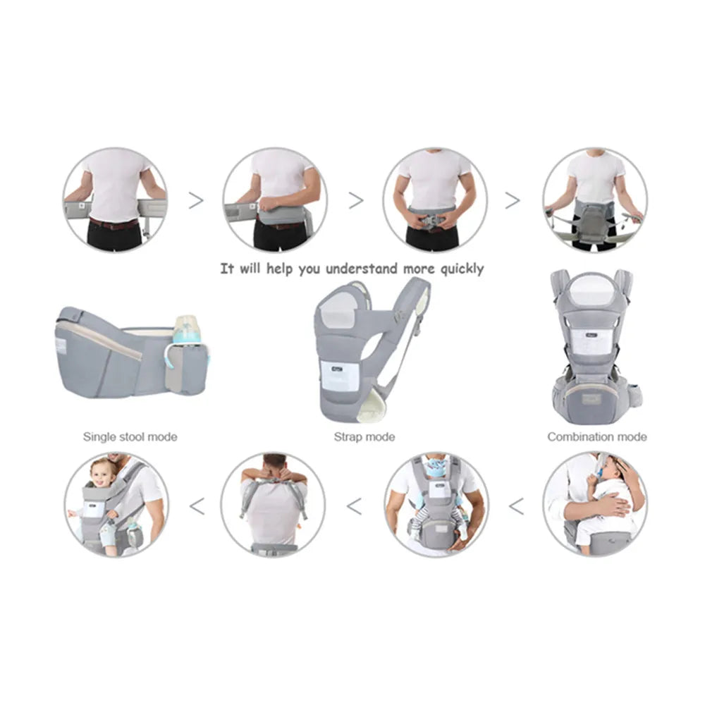 Baby Carrier Ergonomic multifuntinal for newborn with bag accessories