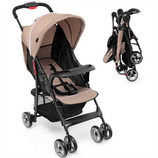 LIFEFZEAL Foldable Lightweight Baby Stroller Kids Travel Pushchair 5-Point Safety System